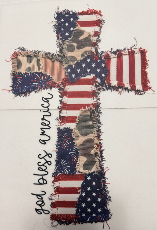 Americana Cross Adult DTF