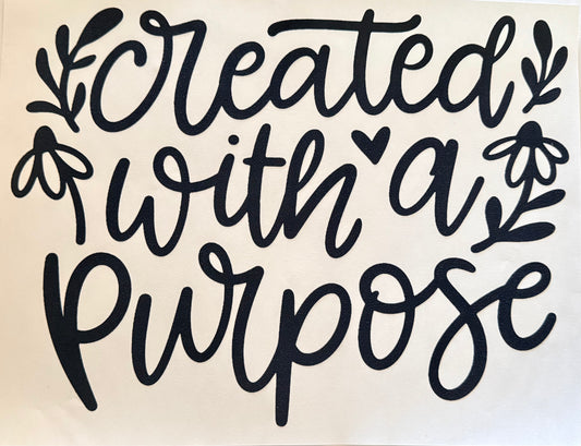 Created with a Purpose Adult DTF