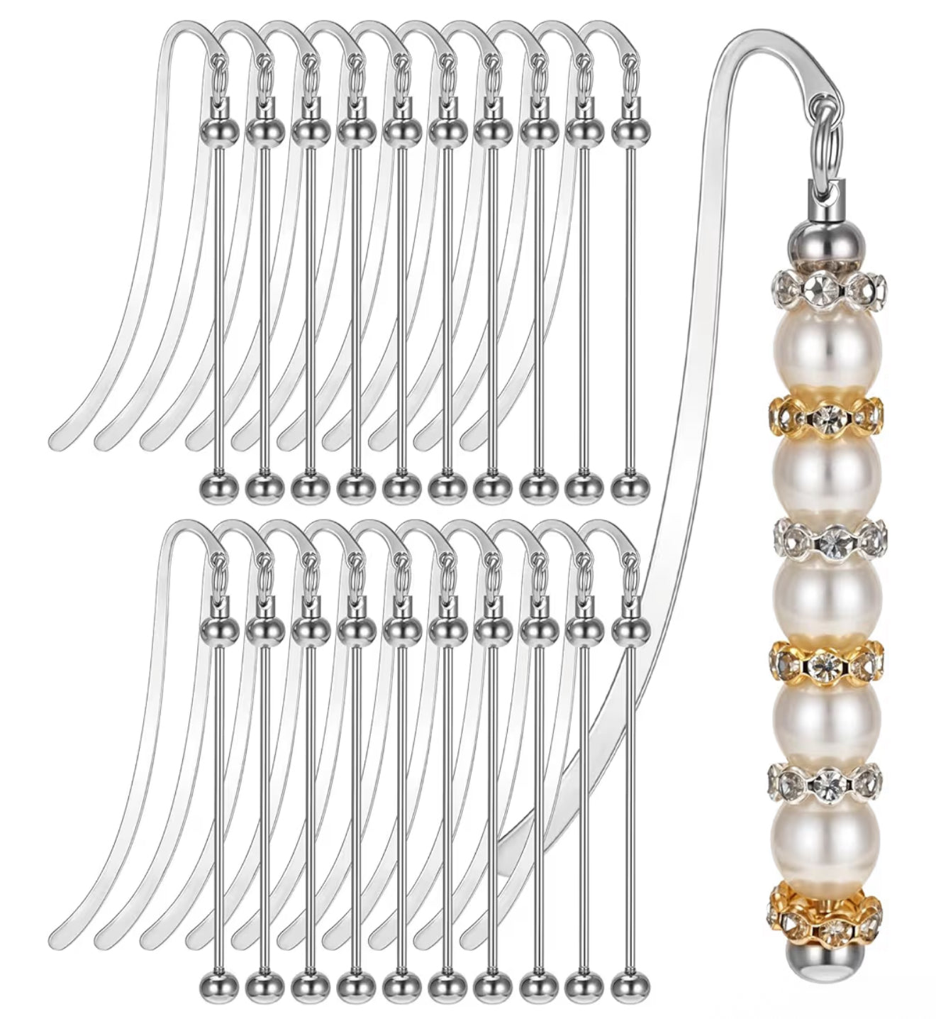 Custom beaded bookmark