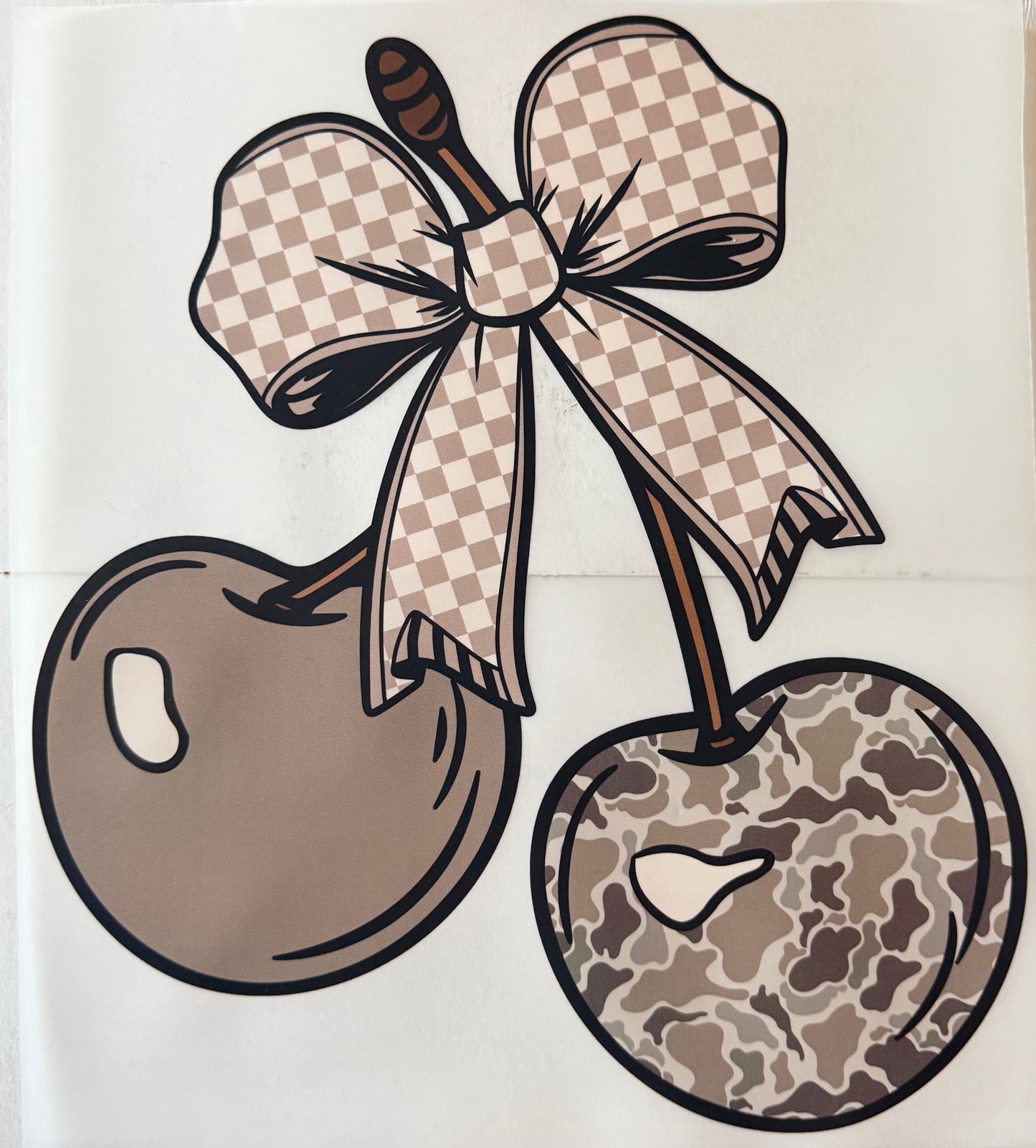 Checkered cherries Adult DTF