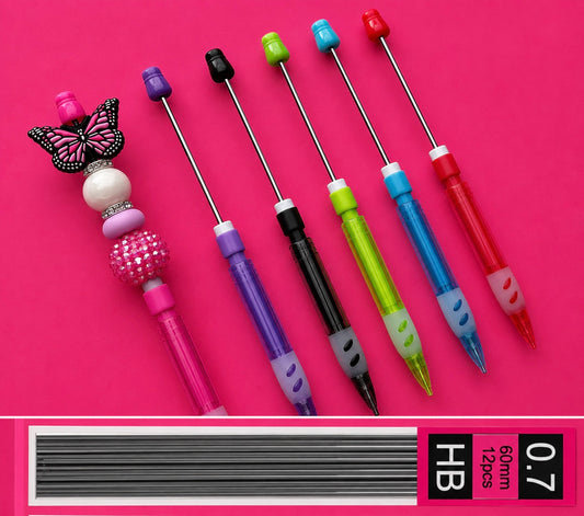 Beadable mechanical pencil