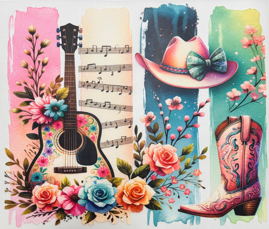 Floral Western Adult DTF