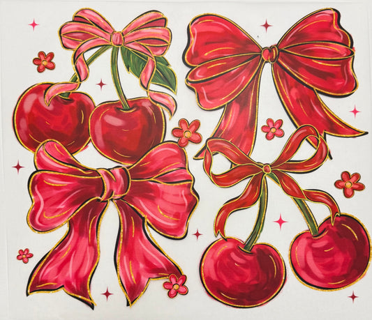 Cherry bows Adult DTF