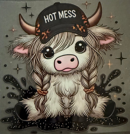 Hot Mess Cow Small #164