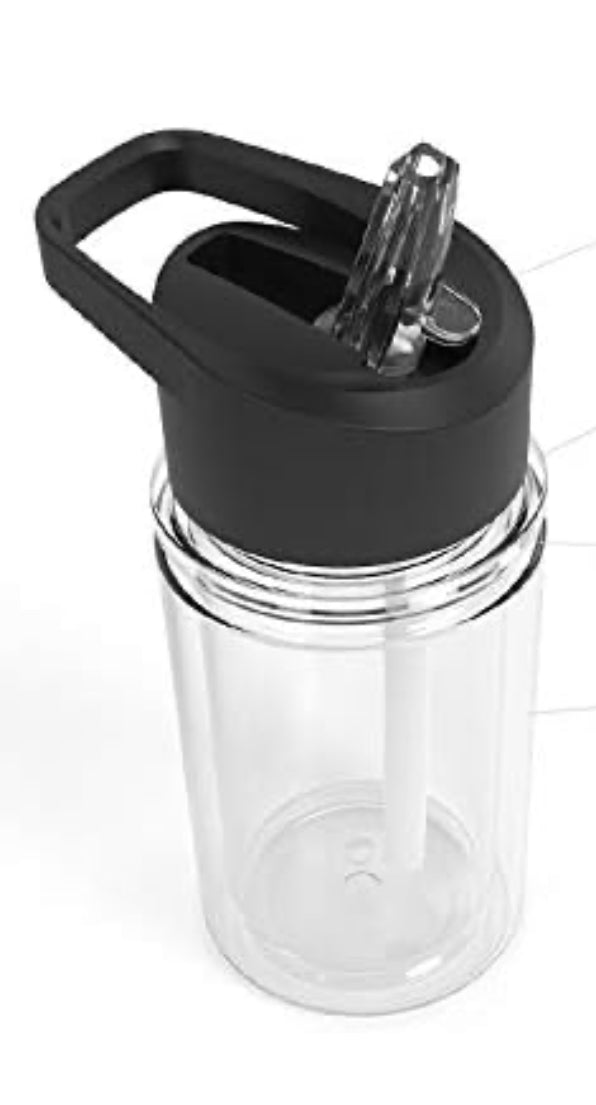 Kids 10oz Snowglobe water bottle - Plastic