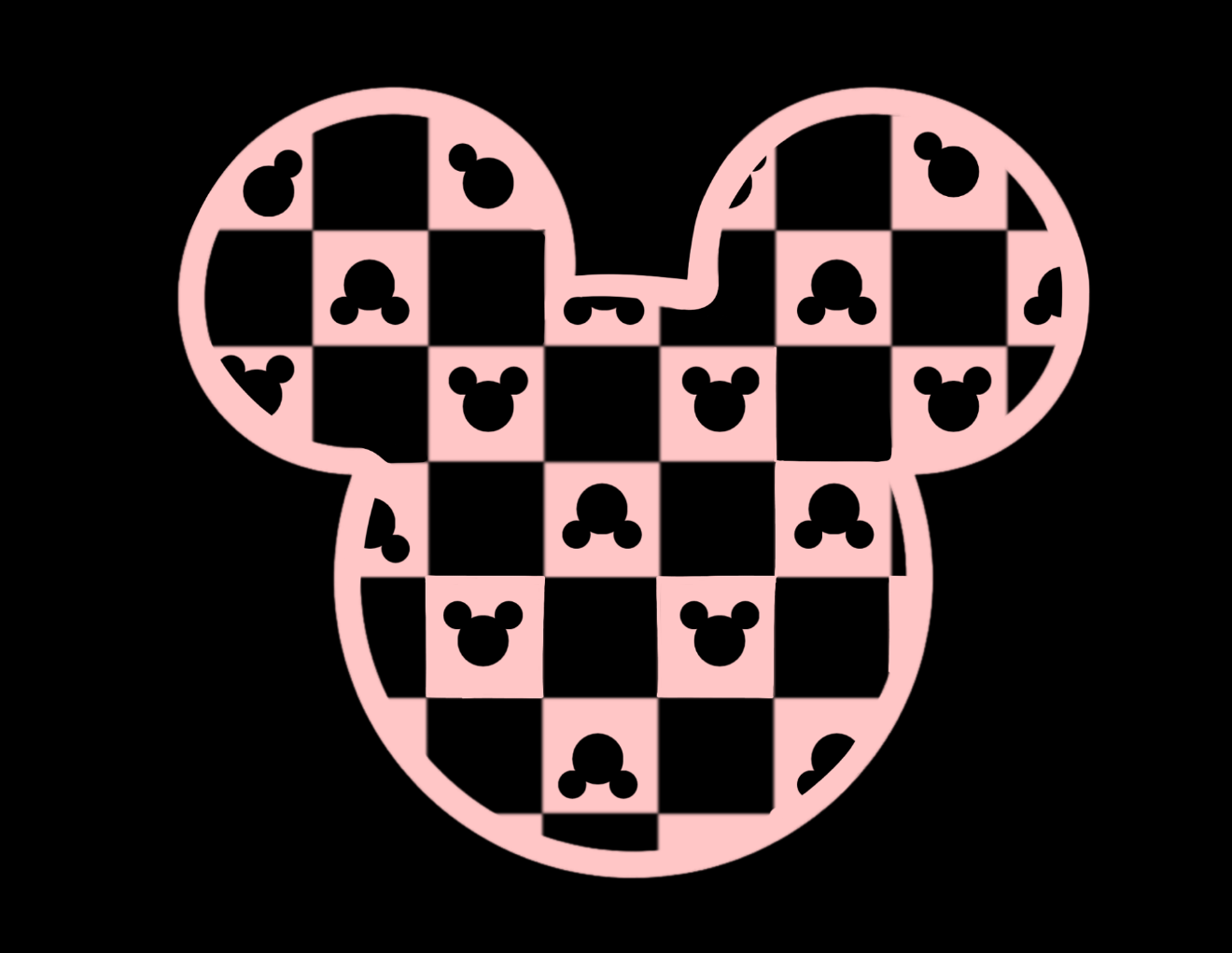 Pink mouse Adult DTF