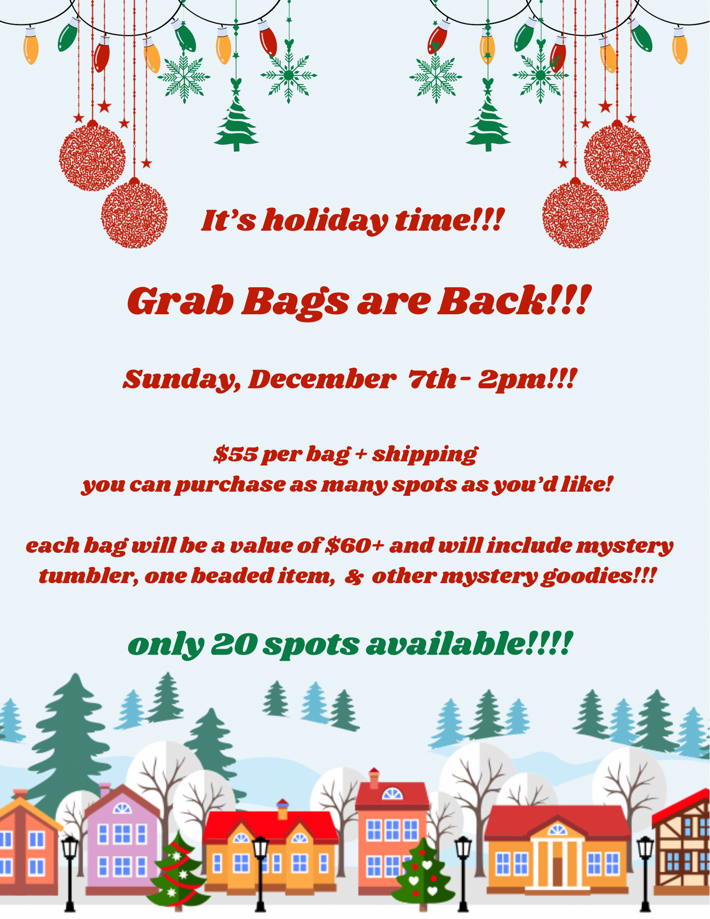 Holiday Grab Bags!