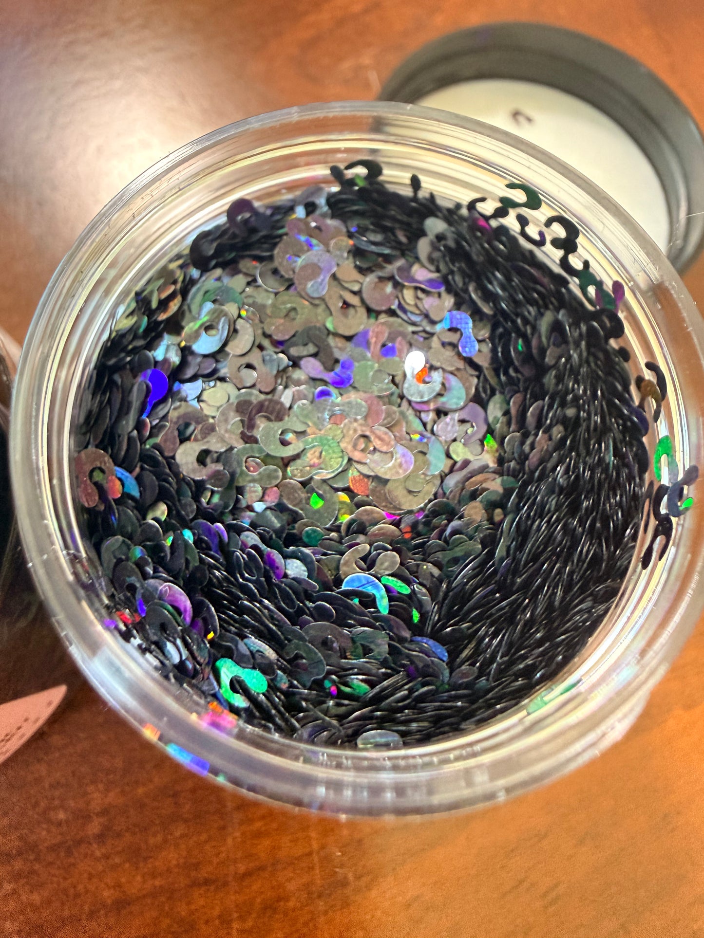 Holographic Black Leopard Prints