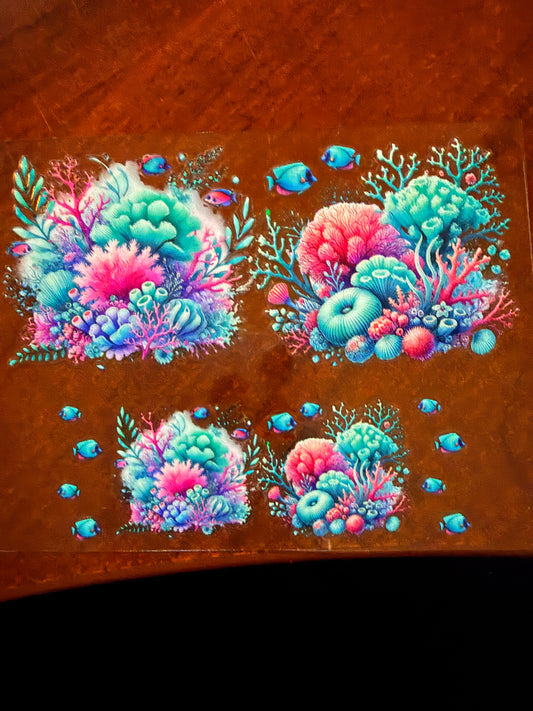Keychain - coral reef