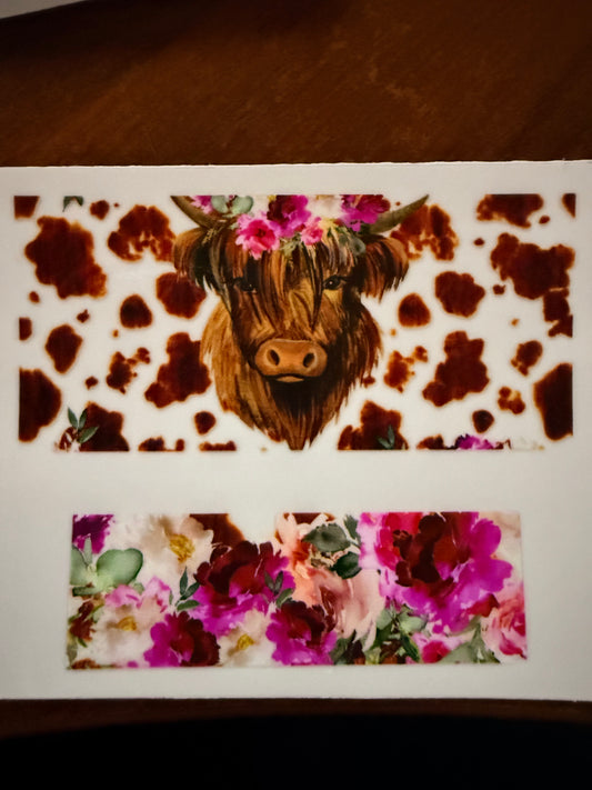 Keychain - brown cow