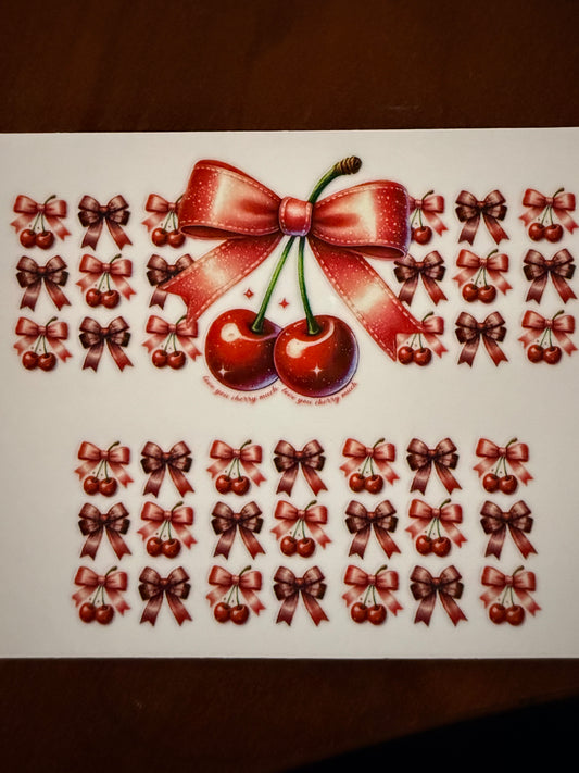 Keychain - Cherry bows