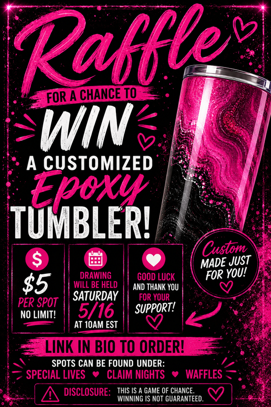 Entries for custom epoxy tumbler!!