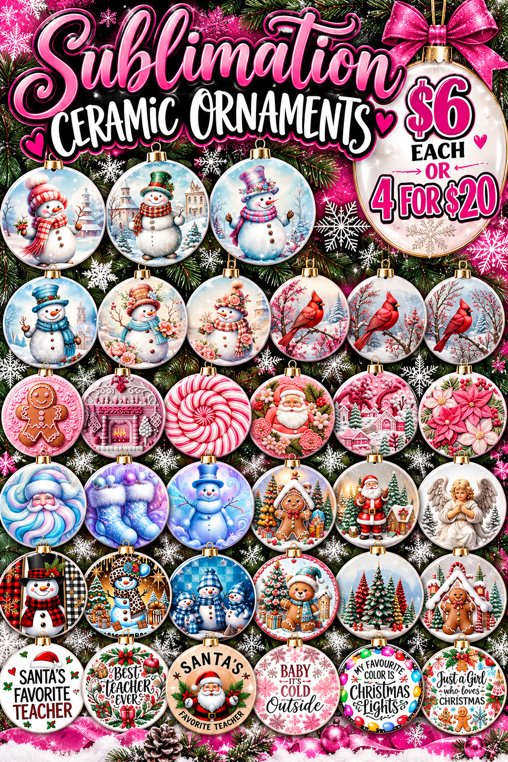 Sublimation Ceramic Ornament