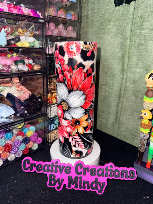 Leopard flowers 20oz epoxy