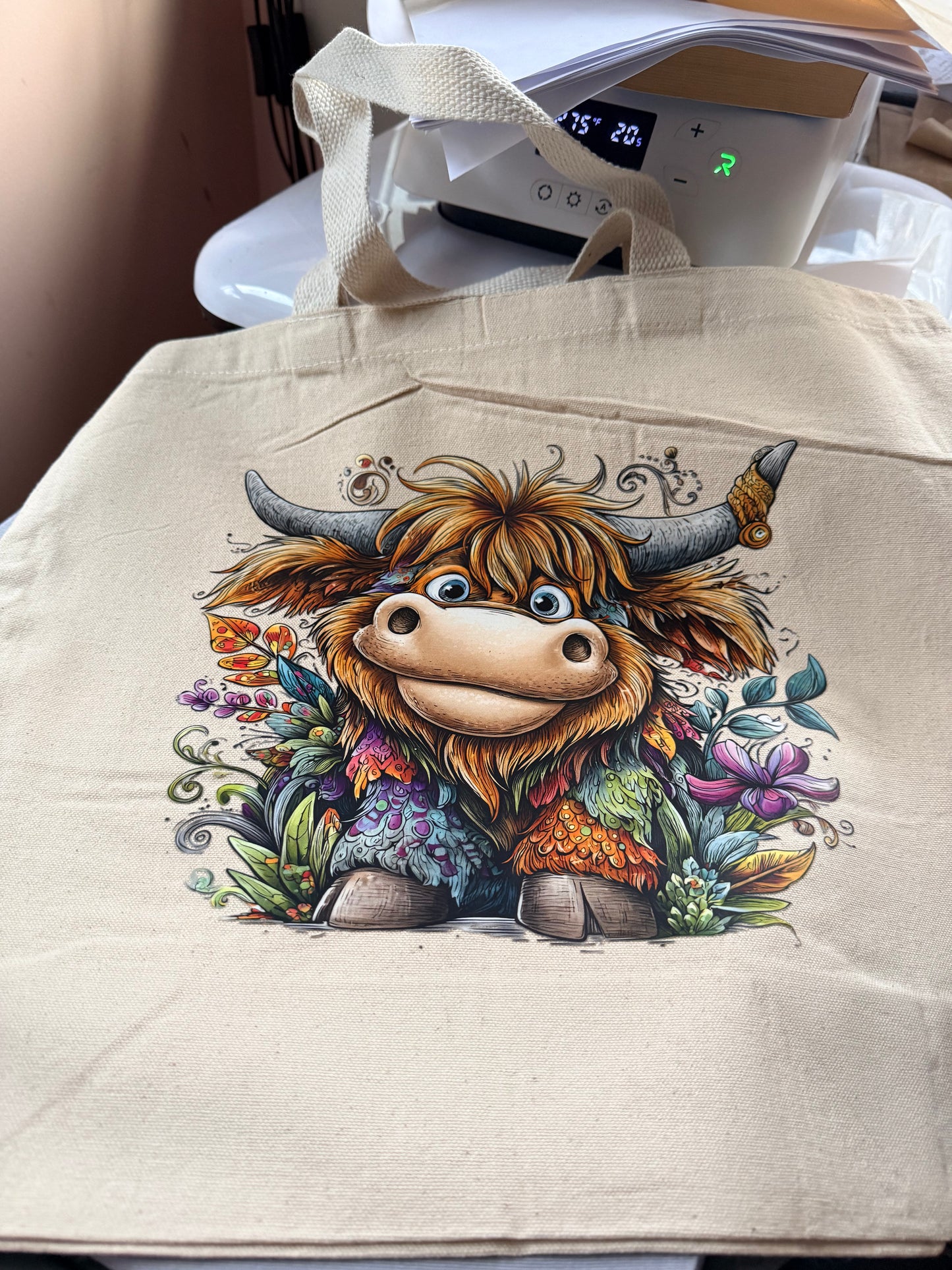 Fun cow tote