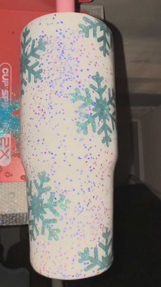 Snowflake peekaboo epoxy